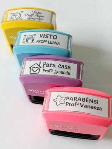 Kit De Carimbos Pedag Gicos Personalizados Unidades R