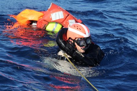 Dvids Images U S Navy Sailors Recover A Simulated Man Overboard