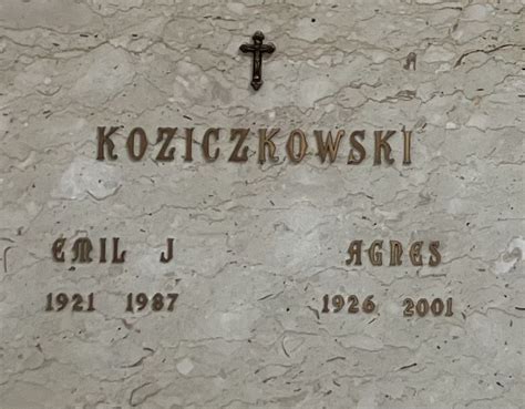 Emil John Koziczkowski Memorial Find A Grave