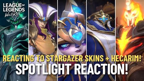 Reacting To Stargazer Skins Hecarim Skin Spotlights Wild Rift