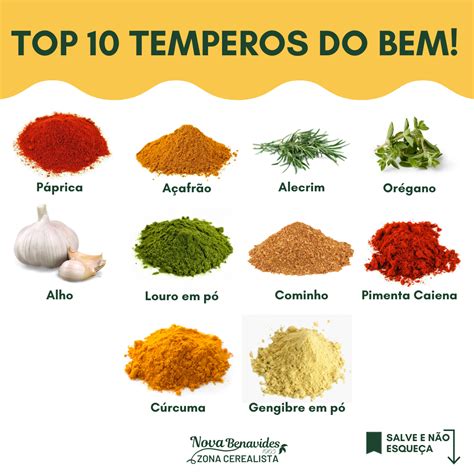 Temperos Naturais Al M De Acrescentar Muito Mais Sabor S Receitas