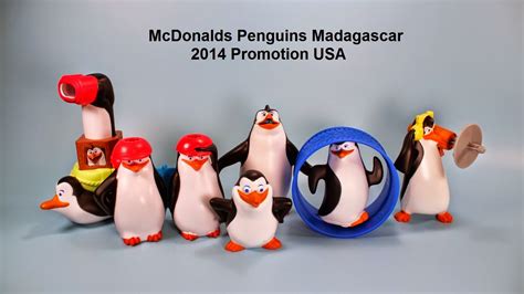 McDonalds Penguins Madagascar Happy Meal Toys USA 2014 | Toy Alert