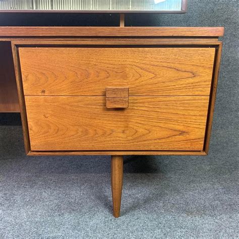 Vintage British Mid Century Modern Teak Vanity By Kofod Larsen For G