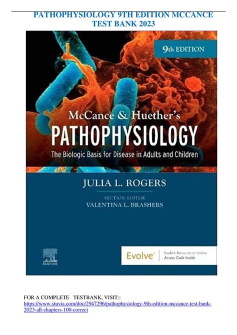 Calaméo Pathophysiology 9th Edition Mccance Test Bank