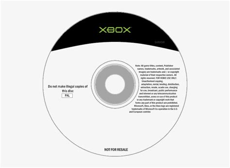 Xbox Disc Temp Xbox One Disk Template Free Transparent Png Download