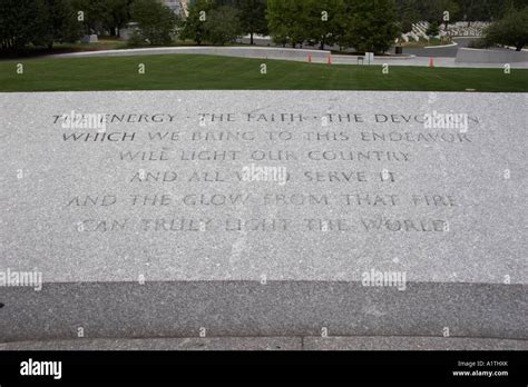 Arlington National Cemetery Grave Of John F Kennedy With Eternal