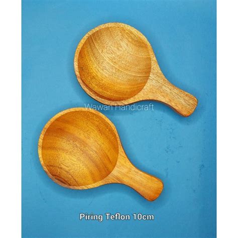 Jual Piring Kayu Piring Teflon Piring Saji Kayu Mahoni Cm Shopee