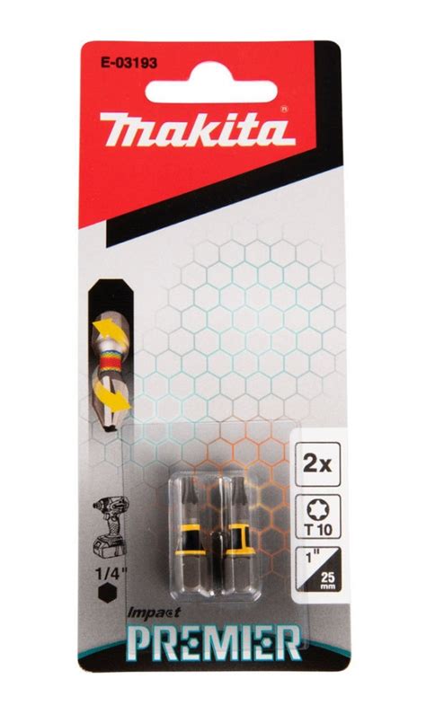 Makita Impact Premier Inserto Torx Torsion Gold Da Mm Pz