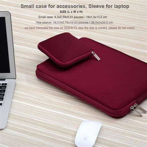 Housse Sacoche Pour Ordinateur Portable Pouces Pc Laptop Sleeve En