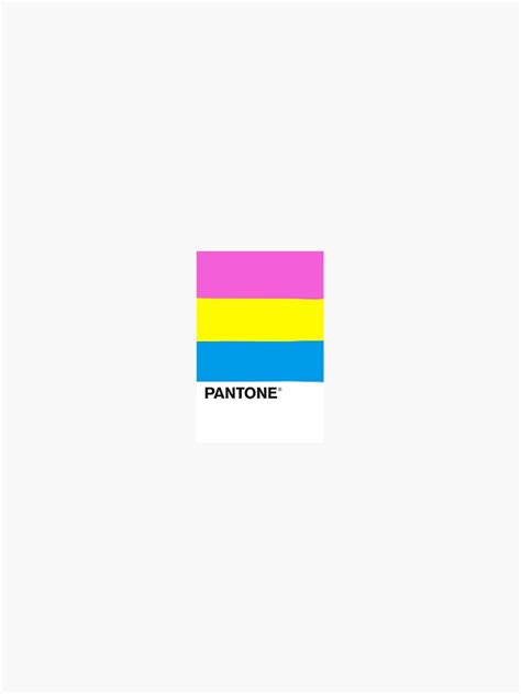 Pansexual Pantone Sticker For Sale By Artydesignz Redbubble