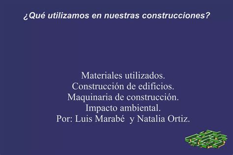 Materiales Y Fases De Construccion Ppt