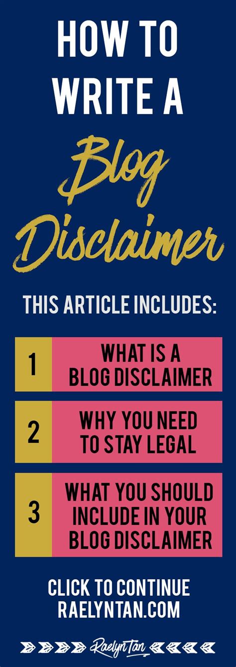 How To Write A Blog Disclaimer In Blog Writing Business Blog