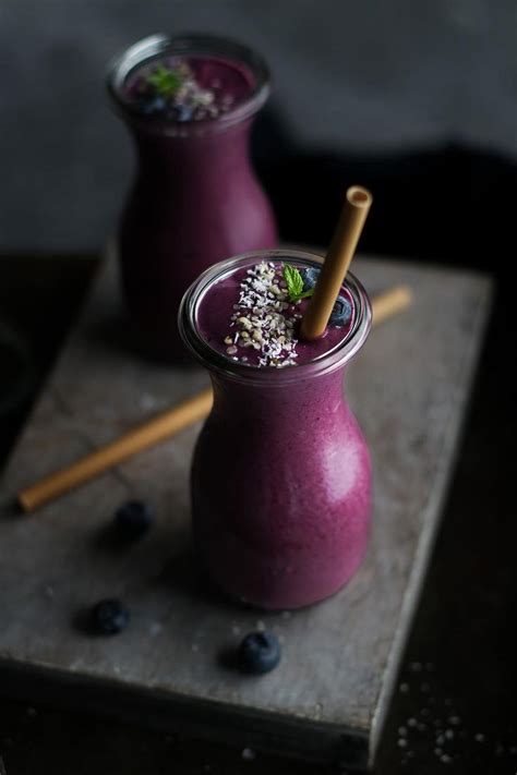 Cardamom Avocado Blueberry Smoothie Recipe Blueberries Smoothie