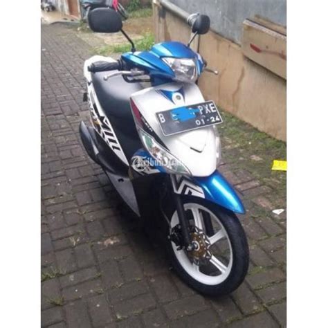 Yamaha Mio J Teen 2014 Biru Putih Bekas Bagus Mulus Surat Lengkap Siap