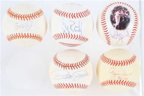 Lot Detail S Signed Baseball Collection Lot Of W Cal Ripken