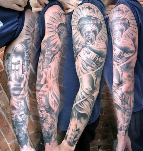 Religious Sleeve Tattoo Drawings