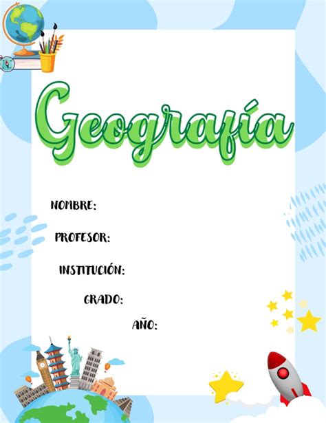 Ll Car Tulas De Geografia Para Secundaria Word