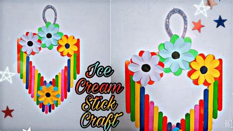 Amazing Wall Decoration Craft Ice Cream Sticks Craft For Wall Easy To Make Ice Cream Stick