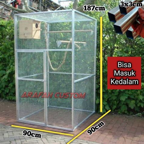 Jual Sangkar Kandang Koloni Semi Aviary Kotak Burung Lovebird Murai