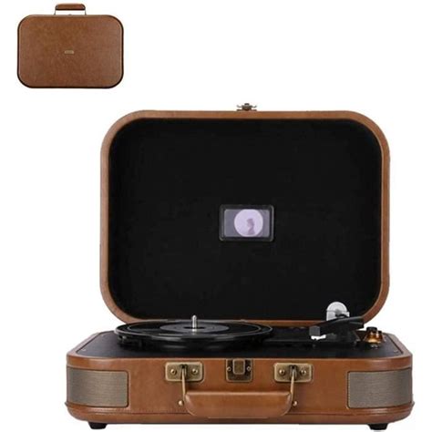 Tourne Disque R Tro Gramophone Tourne Disque Vinyle Vitesses Valise