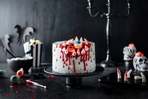 Horror Torte Zu Halloween Zubereiten Rezept Anleitung