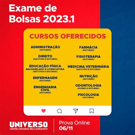 Exame De Bolsas UNIVERSO BH