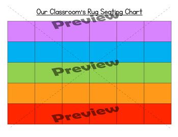 Lakeshore Rainbow Rug Seating Chart by The Michel Method | TPT