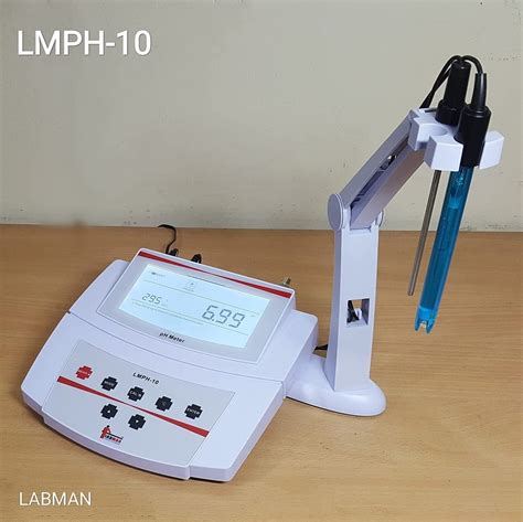 0 1 Degreec 3 Point Labman LMPH 10 Digital PH Meter For Laboratory 1