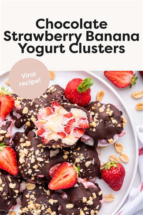 Chocolate Strawberry Banana Yogurt Clusters Viral Recipe Eating Bird Food