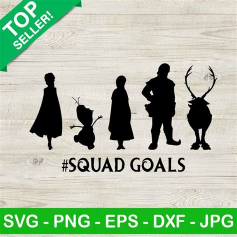 Disney Frozen Disney Frozen Squad Squad Goals Svg Fun Silhouette