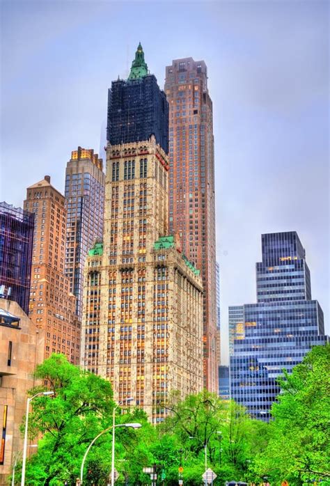 The Park Row Building In Lower Manhattan New York Stock Photo Image