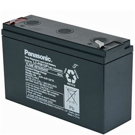 Panasonic LC R0612P PB Blei Akku 6 Volt 12 Ah 6 Volt Panasonic