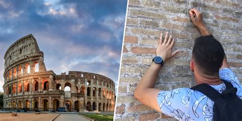 Tourist Who Etched Names On Colosseum Says He Didn T Know It Was