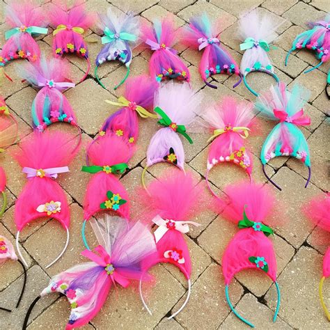 Troll Hair Headband Trolls Party Favors Troll Party Trolls Etsy
