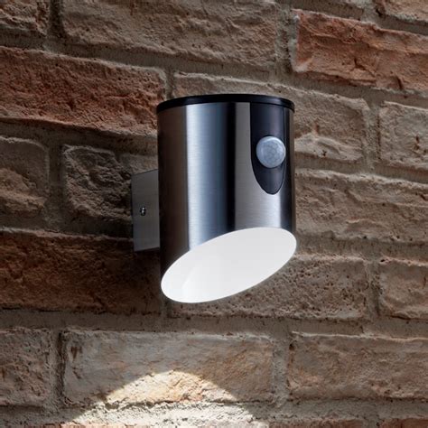 Auraglow Stainless Steel Battery Powered Pir Motion Sensor Wall Light