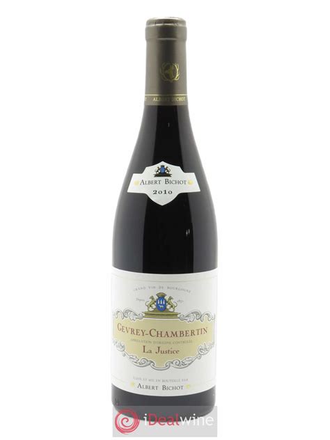 Acheter Gevrey Chambertin La Justice Albert Bichot 2010 Lot 49313