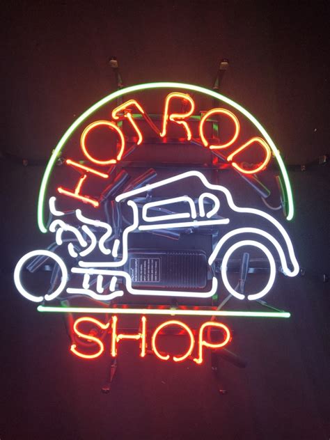 Hot Rod Garage Neon Sign