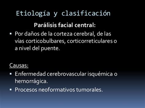 Causas De Paralisis Facial Central Pdf Lopmalucky