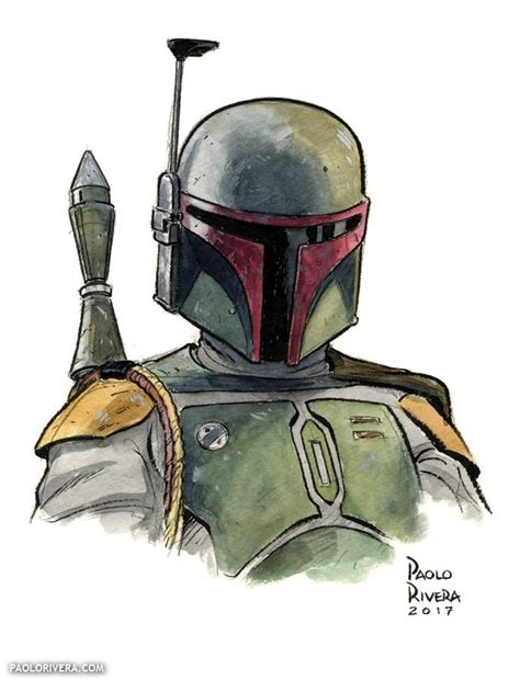 Star Wars Drawings Star Wars Art Boba Fett Art