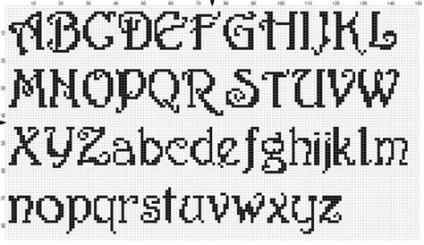 So many cross stitching fonts! | Beadwork & patterns | Pinterest