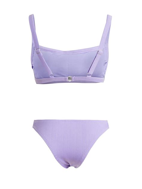 Emmiol Free Shipping Ribbing Bikini Swimsuit Purple S In Bikini Sets Online Store EMMIOL