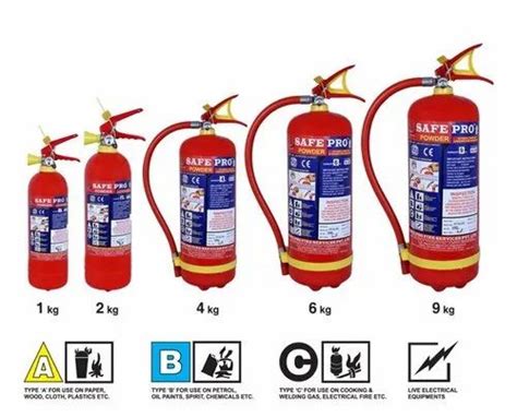 4 Kg Abc Type Fire Extinguisher For Industrial Use Capacity 2KG 4KG