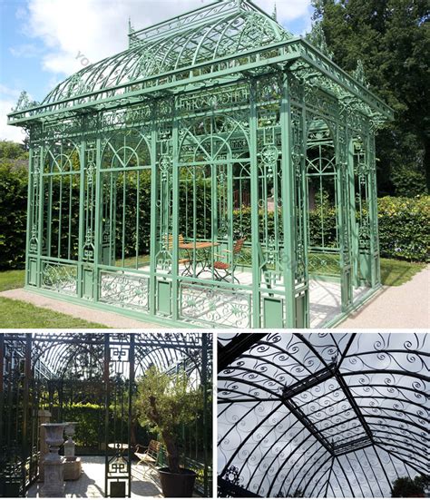 Garden Wrought Iron Pavilion Metal Gazebos-Outdoor Hand Carved Stone Gazebo