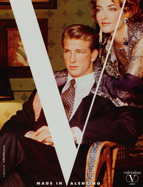 John Rawlinson And Tatjana Patitz For Valentino Campaign 1990