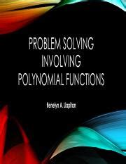 Solving Polynomial Functions Copy Pdf Problem Solving Involving