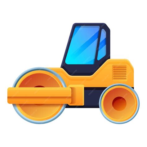 Premium Vector Road Roller Icon Cartoon Of Road Roller Vector Icon