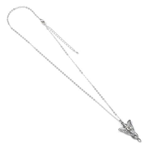 Le Seigneur Des Anneaux Pendentif Et Collier Argent Evenstar