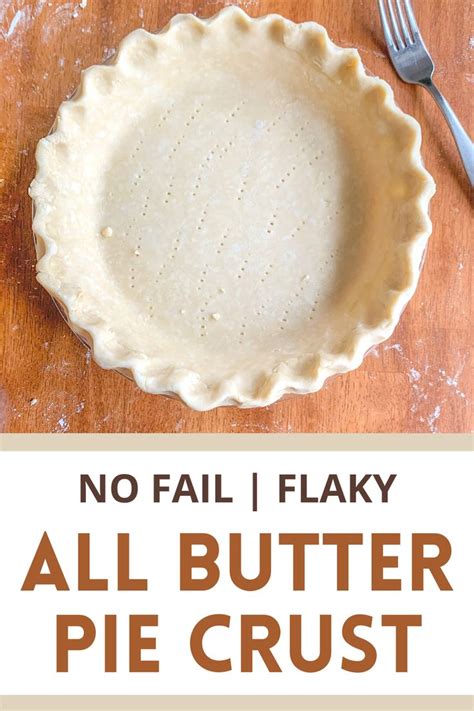 An All Butter Pie Crust Is Ready To Be Baked