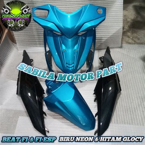 Jual Custom Warna Cover Full Body Halus Honda Beat Fi Blue