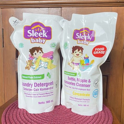 Jual Sleek Baby Laundry Detergent 900ml Bottle 900ml Shopee Indonesia